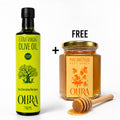 Golden Harvest Bundle | 750ML Extra Virgin Olive Oil + FREE 256G Honey