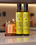 2 × 250ML Extra Virgin Olive Oil + FREE 256G Honey